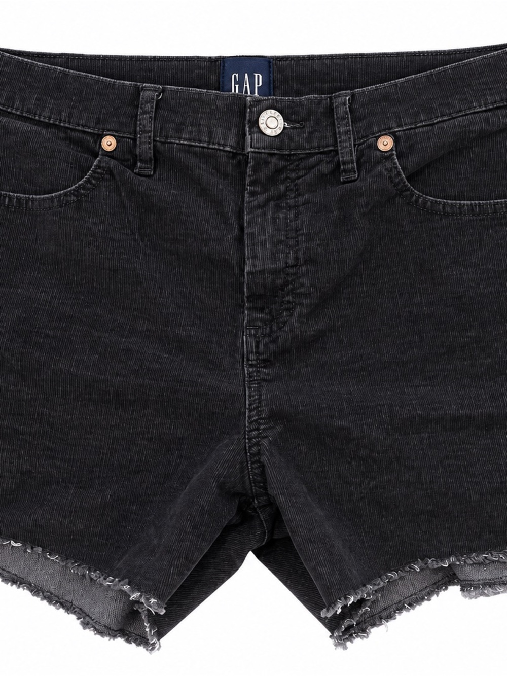 GAP Women's Charcoal Black Corduroy Cutoff Shorts